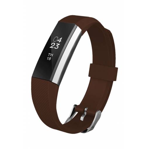 Foto - eses Silikónový remienok hnedy vo veľkosti S pre Fitbit Alta HR