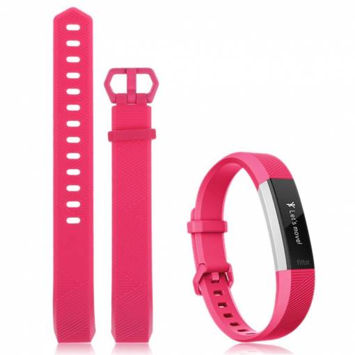 Foto - eses Silikónový remienok ružový vo veľkosti S pre Fitbit Alta