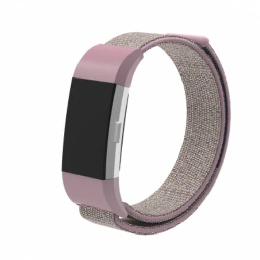 Foto - eses Nylonový remienok pre Fitbit Charge 2 - Fialovo ružový
