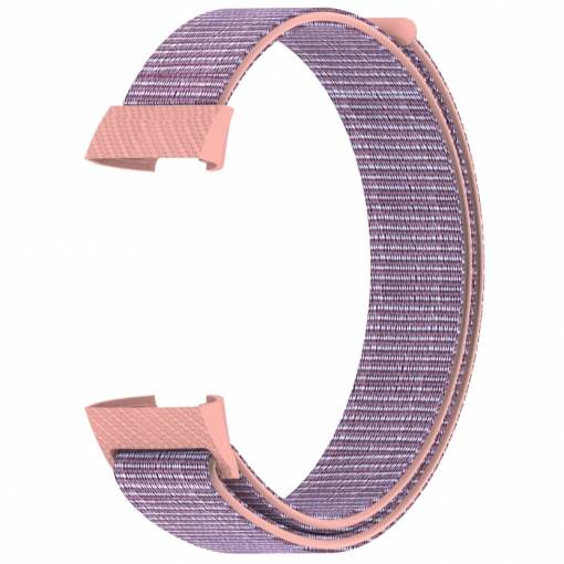 Foto - eses Nylonový remienok pre Fitbit Charge 3 - Fialovo ružový
