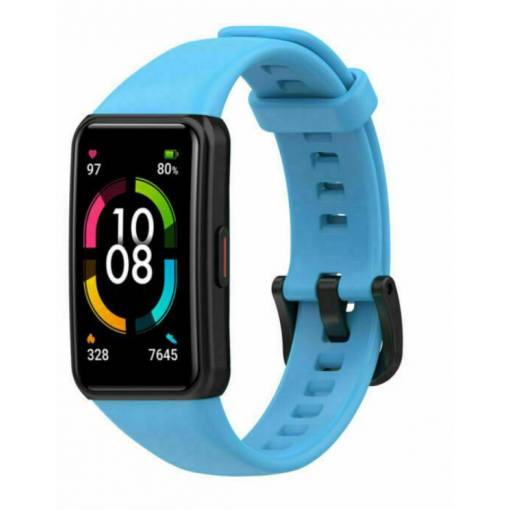 Foto - eses Silikónový remienok pre Huawei a Honor Band 6 - Veľkosť L, modrý