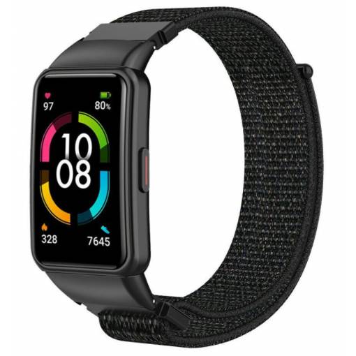 Foto - eses Nylonový remienok pre Huawei a Honor Band 6 - Čierny