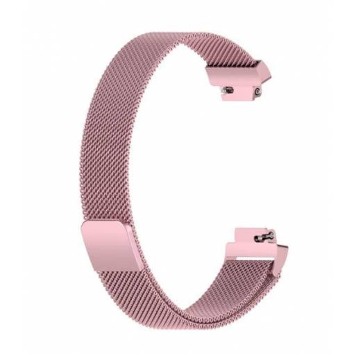 Foto - eses Milánsky ťah pre Fitbit Inspire 1, 2, HR, Ace 2 a 3 - Veľkosť S, ružový