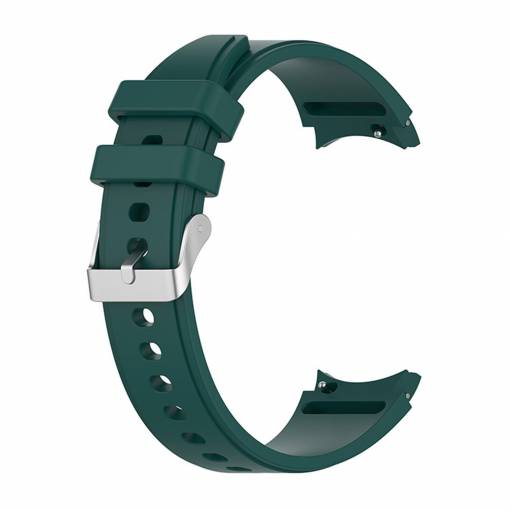 Foto - eses Silikónový remienok pre Samsung Galaxy Watch 4, 5, 6, 7 - Tmavo zelený, 20 mm