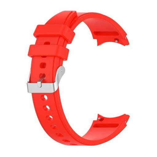Foto - eses Silikónový remienok pre Samsung Galaxy Watch 4, 5, 6, 7 - Červený, 20 mm