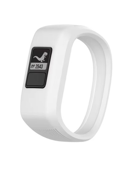 eses Silikónový remienok pre Garmin VivoFit Junior 1 a 2, Vívofit 3 - Veľkosť L, biely