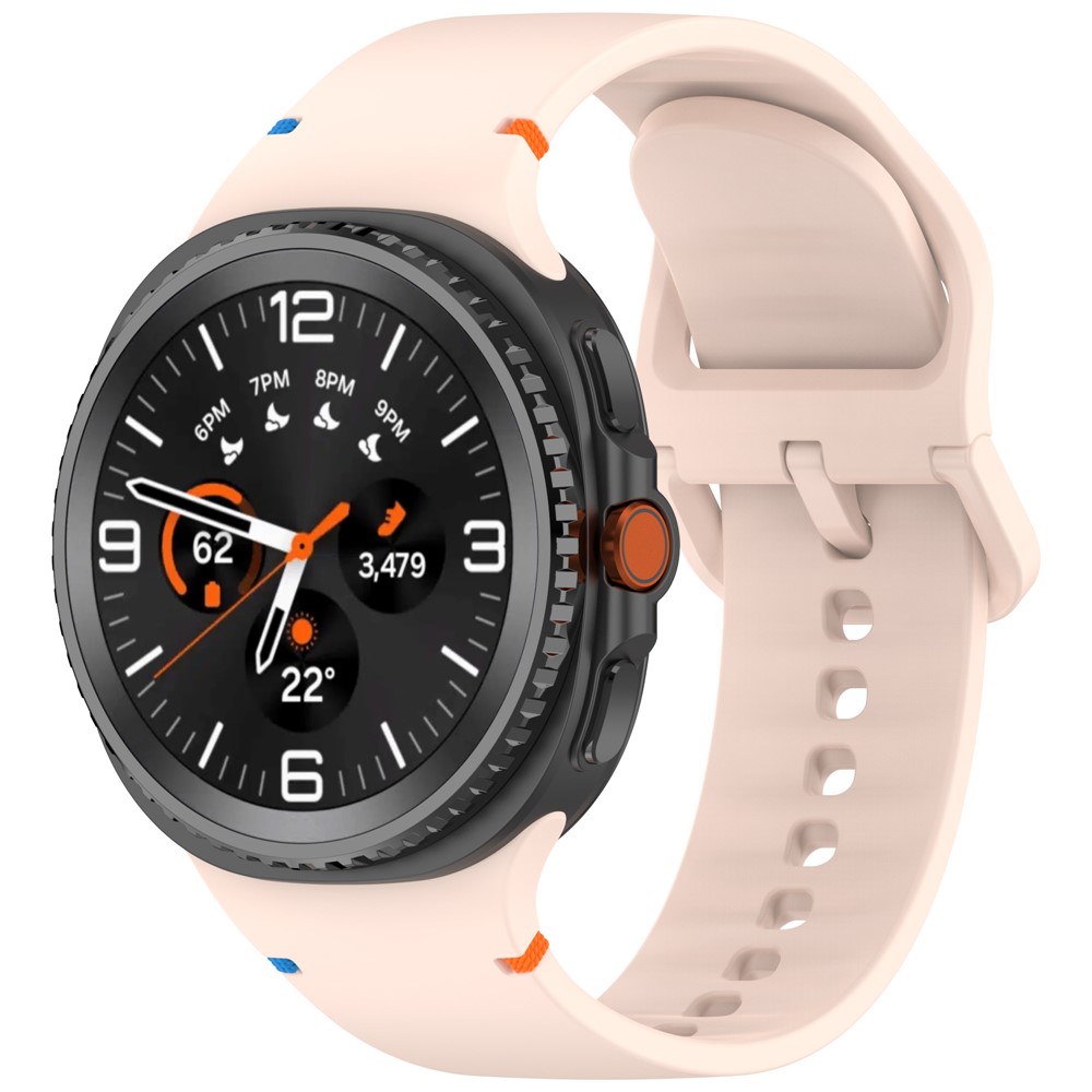 eses Silikonový remienok pre Samsung Galaxy Watch 8 - Ružový, veľkosť L