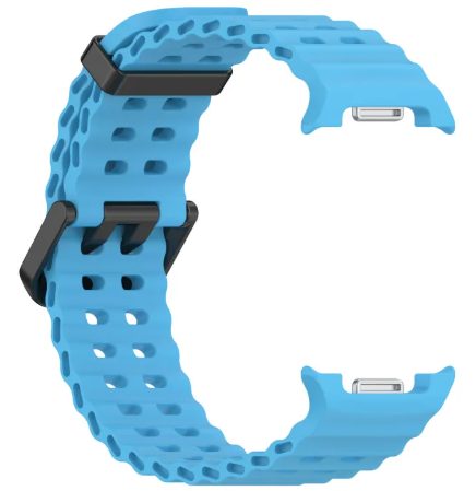 eses Silikonový dírkovaný řemínek pro Samsung Galaxy Watch 8 - Světle modrý