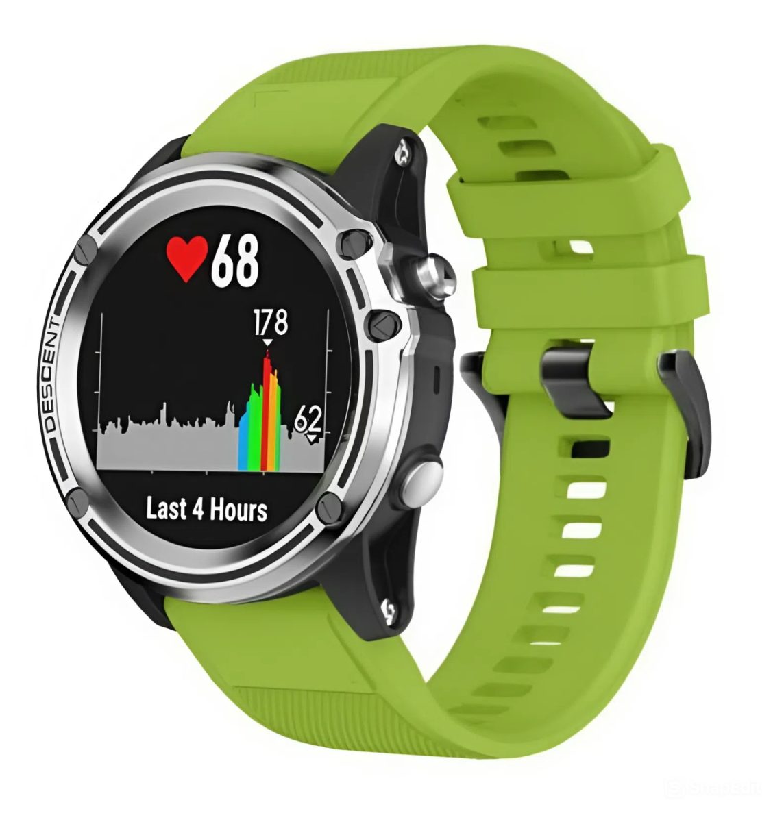 eses Silikónový remienok pre Garmin - Zelený, QuickFit 22 mm